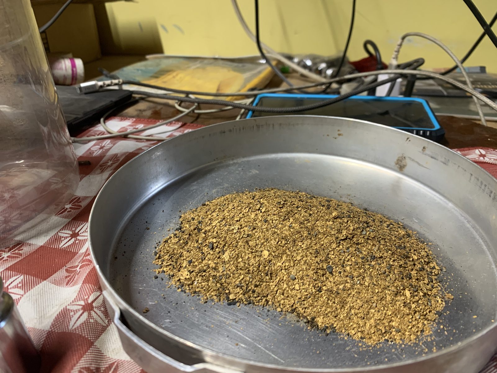 Recovered placer gold from Ophir Creek